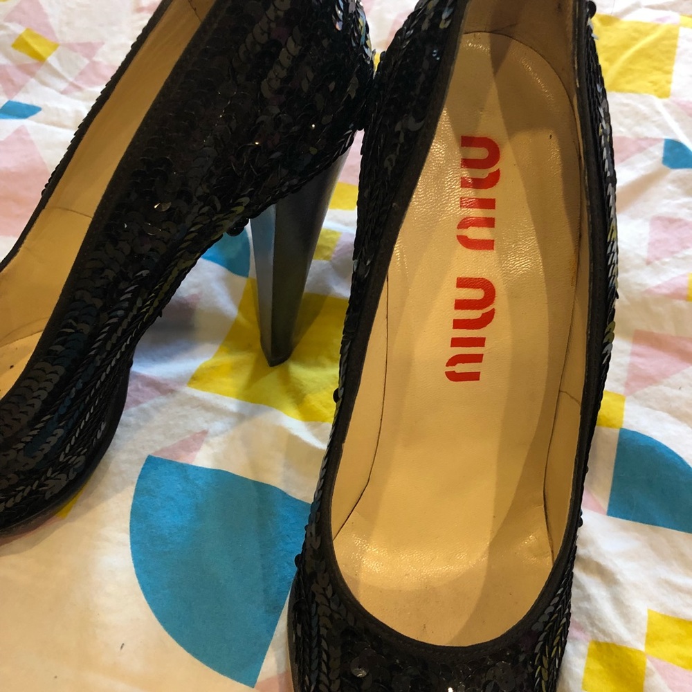 Miu miu sequin high heels